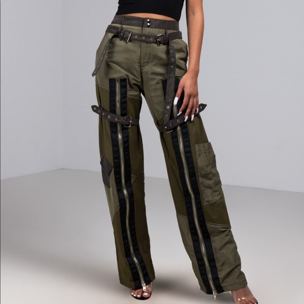 Angeline Pants-Olive